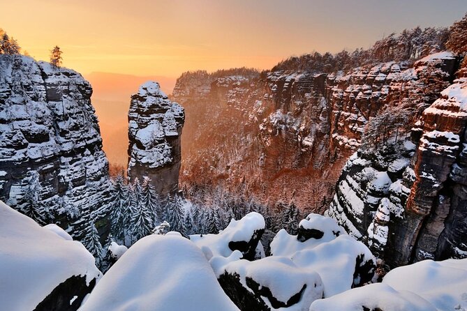 2 Countries Bohemian and Saxon Switzerland tour from Prague - Bastei Bridge begins the day in Germany