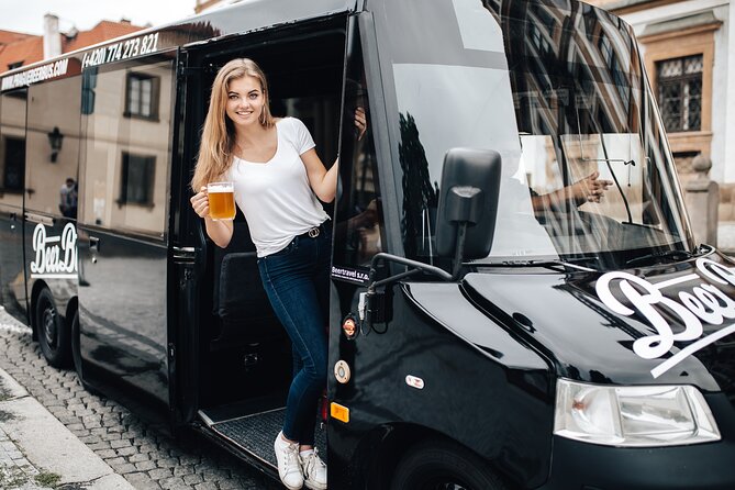 Adults-only Prague Beer Bus Tour - Ten minutes above the city at Letná