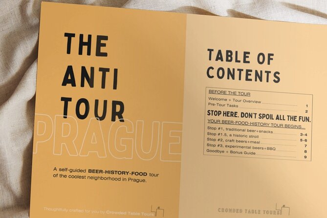 Anti Tour Prague - Self Guided Beer and Food Tour - Practical planning for Hradčanská