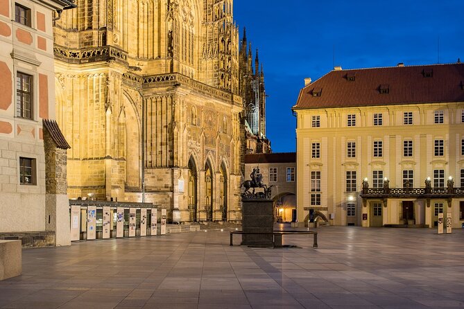 Best views of Prague by night - Strahov Monastery and one of the best city views