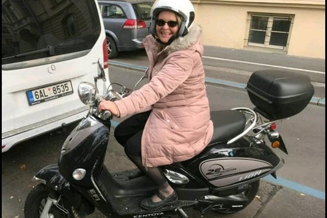 Big scooter tour of Prague, for two (audio guide) - Lennon Wall and the Chertovka water mill