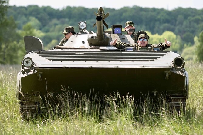 BMP tank driving experience Prague - From central Prague to the Milovice tank base