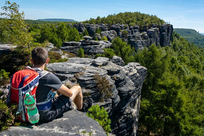 Bohemian Switzerland From Prague with Brewery Tour & Beer Tasting - From Prague to Tisa Rocks in a comfortable minivan