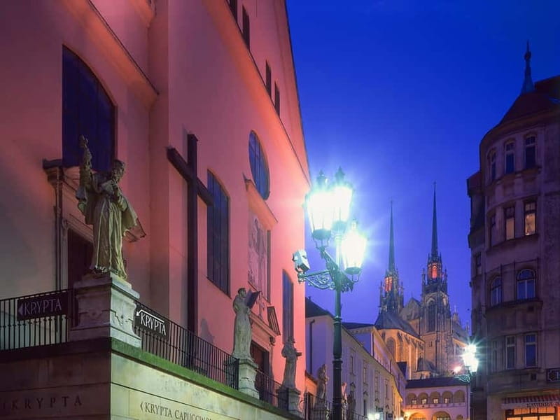 Brno: Historic Downtown Walking Tour - New Town Hall, House of the Noblemen of Leipa, and Joseph Street