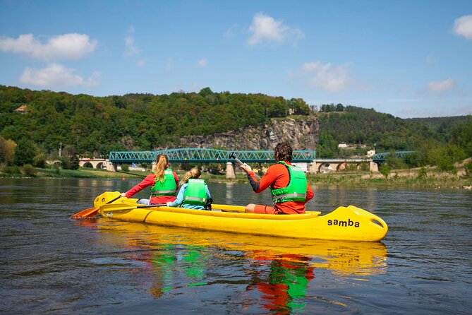 Canoeing on the Elbe river and Bike rental from Děčín to Schmilka - Crossing the Elbe with a bicycle