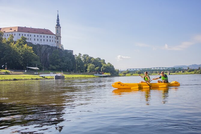 Canoeing on the Elbe river + Bike rental from Děčín to Bad Schandau - Paddling through the sandstone canyon