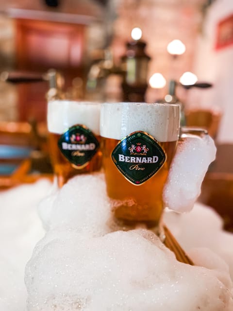 Caroline Bernard Beer Spa Prague with Beer & Massage Option - The welcome and private-room setup