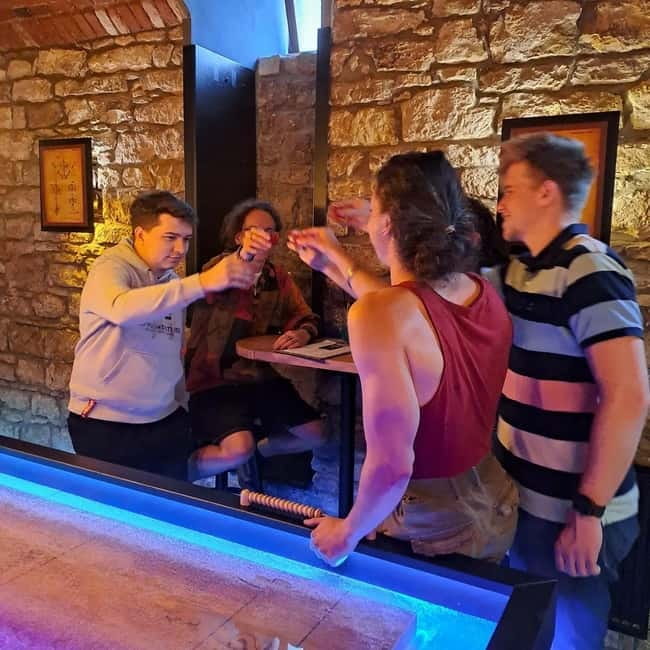 Crew Bar Prague: Open bar, ping pong or shuffleboard game - The open bar and what the price really covers