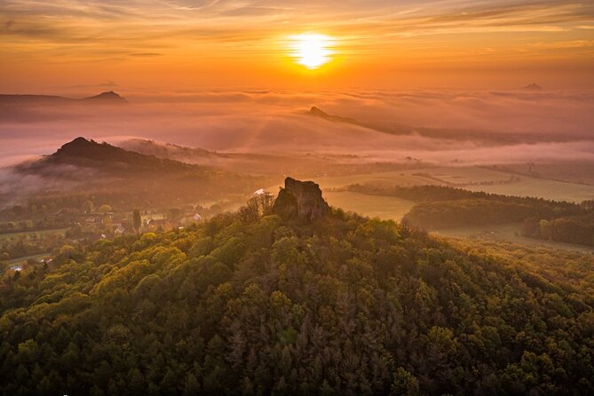 Czech countryside scenical hike to the castle, local deli tasting - Leaving Prague for the Bohemian Central Mountains