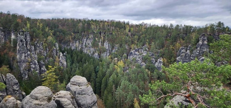 Day trip from Prague to Bohemian and Saxon Switzerland - Walking through Bohemian Switzerland to Pravčická Gate