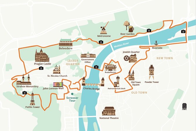 E-BIKE TOUR: 10 Must-See Landmarks & Viewpoints in Prague 1-8per. - Prague Castle and the high ground