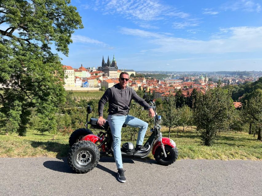 Electric Trike Sunset Prague Tour - Powder Tower and Prague’s old entrance