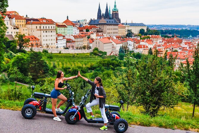 Electric Trike Tour in Prague - City Sightseeing & Fun Riding - Letna Park and the Prague Metronome