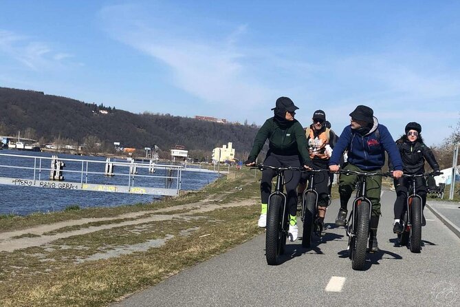 FAT TIRE E-BIKE GREAT TOUR - river, parks & panoramic views tour - Kafka, Rudolfinum, and Prague’s riverfront character
