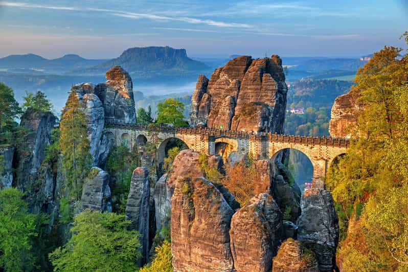 From Prague: Tour to Saxon and Bohemian Switzerland - The uphill trail to Pravcicka Brana