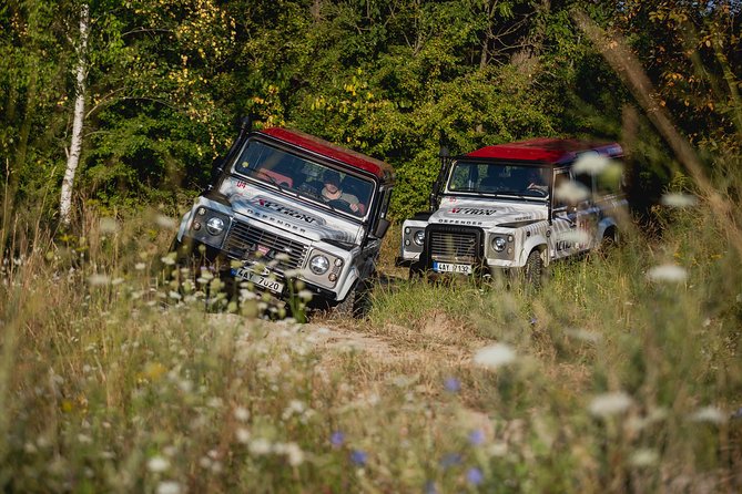 Full-day Land Rover driving off-road experience Prague - Leaving Prague for the Milovice off-road base