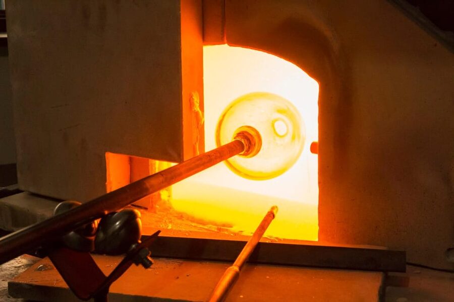 Glass blowing in Prague - Arriving at the glassworks near central Prague