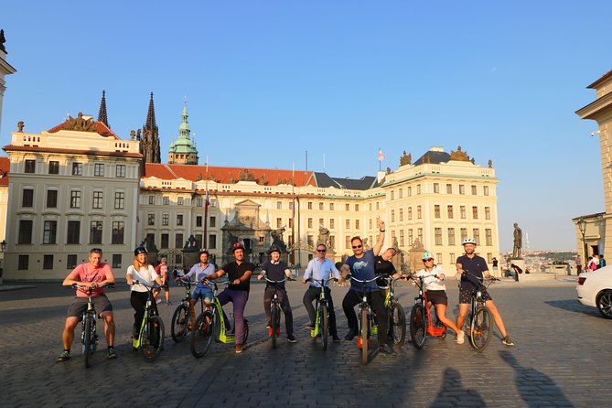 Grand City Tour of Prague on Cruiser e-Bikes or e-Scooters - Letna Park and the Metronome: Prague from above