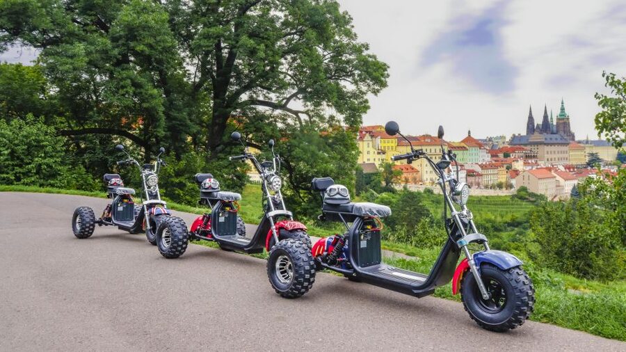 Grand City Tour on Electric Trike in Prague - Live Guided - Why an electric trike works well in Prague