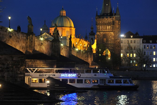 Jazz Boat: Popular LIVE JAZZ dinner cruise - Prague at Night From the Upper Deck