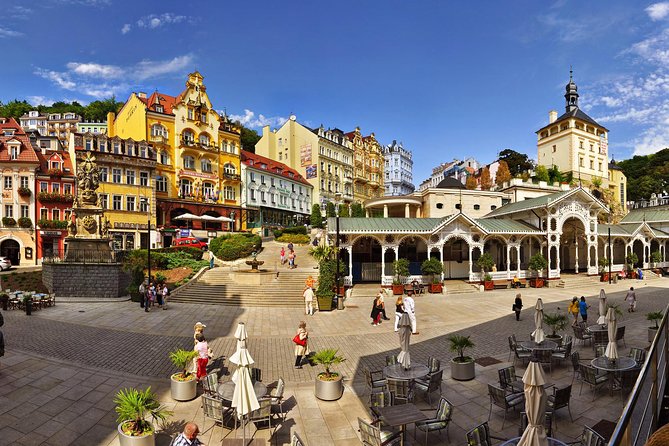 Karlovy Vary including Watchtower and Funicular from Prague - The morning departure from central Prague