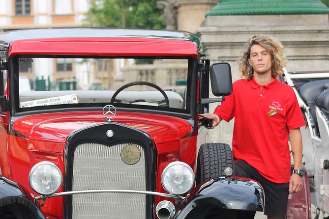 Kutná Hora Medieval Town in Vintage Cabrio car - Pickup, timing, and what to clarify