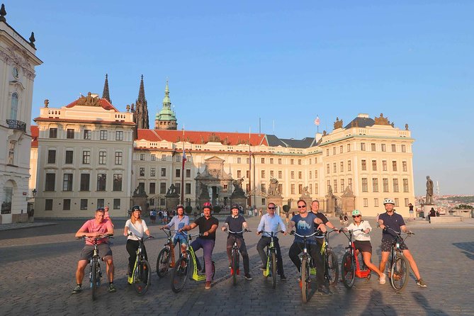 Live-Guided 180 min Glorious e-Scooter and eBike tour - Strahov Monastery, beer, and Petrin Hill
