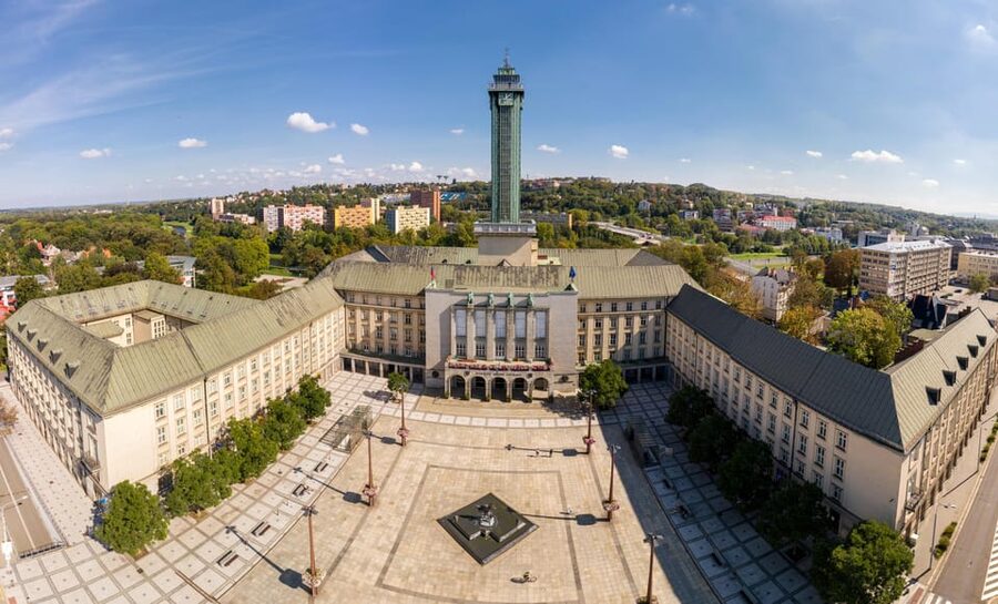 Ostrava: Entrance to the viewing tower of the new town hall - What the high rating tells you