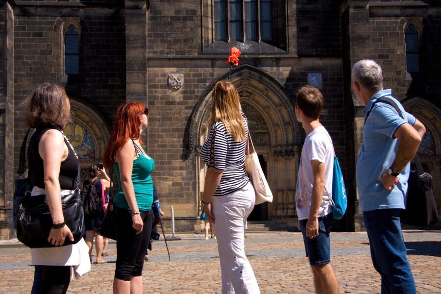 Prague: 2.5-Hour Vyšehrad Castle with Gorlice & Tickets - Saints Peter and Paul, the visual centerpiece