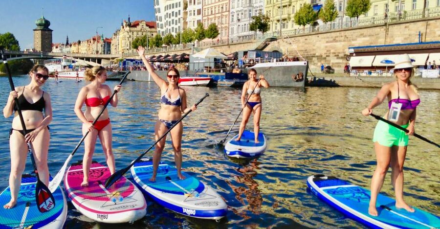Prague: 2-Hour Paddle Boarding in the City Centre - Paddling past Prague’s riverfront