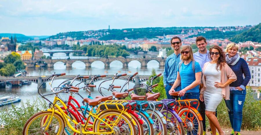 Prague: 7 Best Viewpoints of Prague E-Bike Tour - Petrin Hill: Prague from above