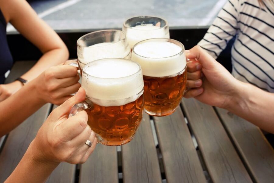 Prague: Afternoon Beer Cruise with Drinks Included - Prague Castle across the river