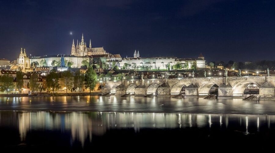 Prague: Alchemy & Mysteries Bridge and Castle Evening Tour - Clementinum: a brief stop with symbolic weight