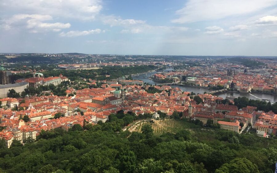 Prague "ALL-IN-ONE" City E-Bike Tour - Kampa, Lennon Wall, and the National Theatre