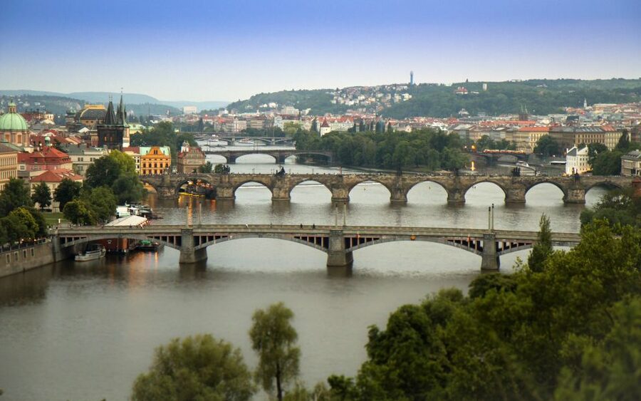 Prague "ALL-IN-ONE" City E-Bike Tour - Wenceslas Square and the Midday Break