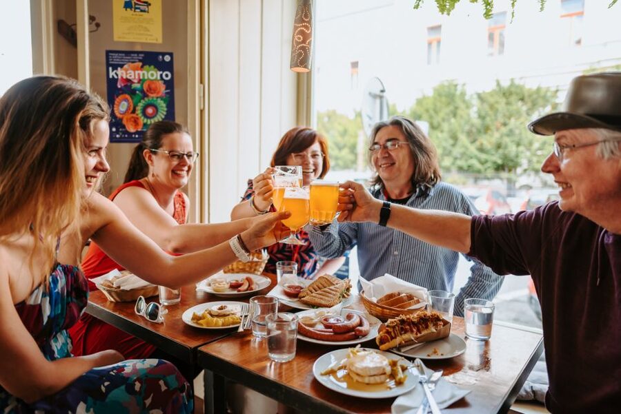 Prague: Award-Winning Old Town Food Tour with Four Drinks - The Old Town walk between bites