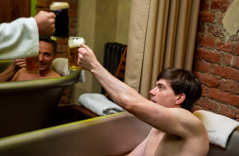 Prague: Beer and Wine Spa Bath with Salt Cave Experience - What the bath portion is really like