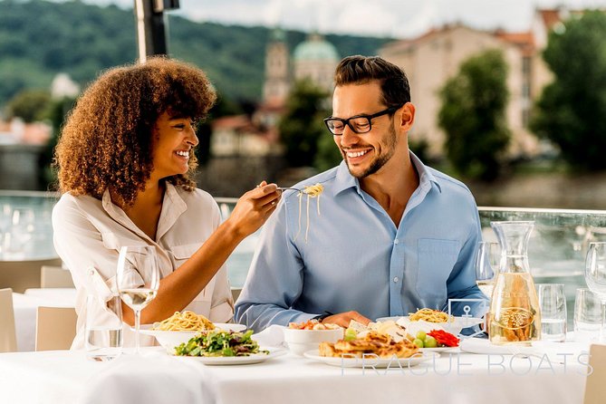 Prague Boats 2-hour Lunch Cruise - Lunch with Prague moving past your table