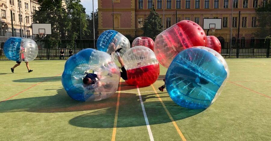 Prague: Bubbles football in city centre of Prague - Bubble football, with a few useful twists