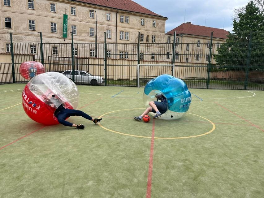 Prague: Bubbles football in city centre of Prague - A practical arrival plan in central Prague
