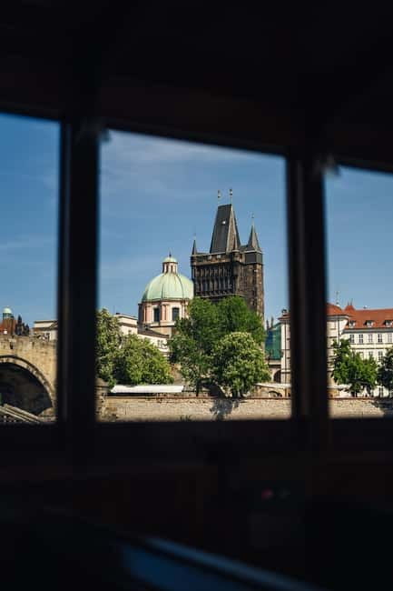 Prague: Canal Cruise Around Charles Bridge - National Theatre and the open Vltava