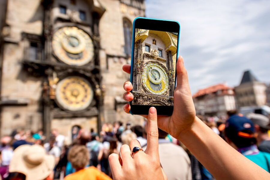 Prague: Castle and Jewish Quarter Tour - Taking the tram up to Prague Castle