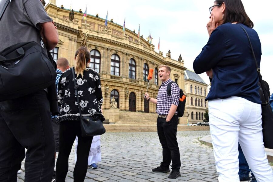 Prague: Castle and Jewish Quarter Tour with Cruise and Lunch - Lesser Town, cobblestones, and the tram to the castle