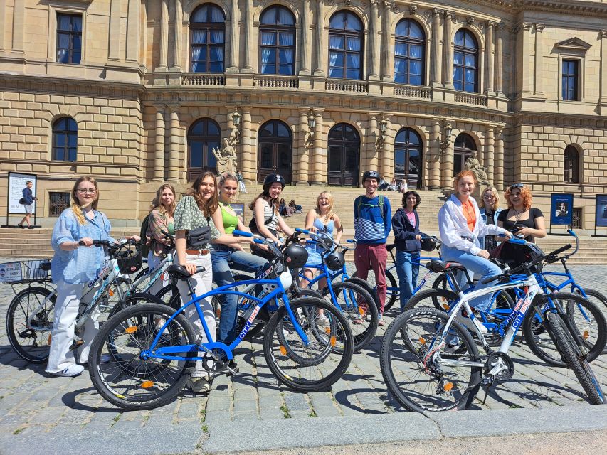 Prague City Bike guided tour - Wenceslas Square and the route into Old Town