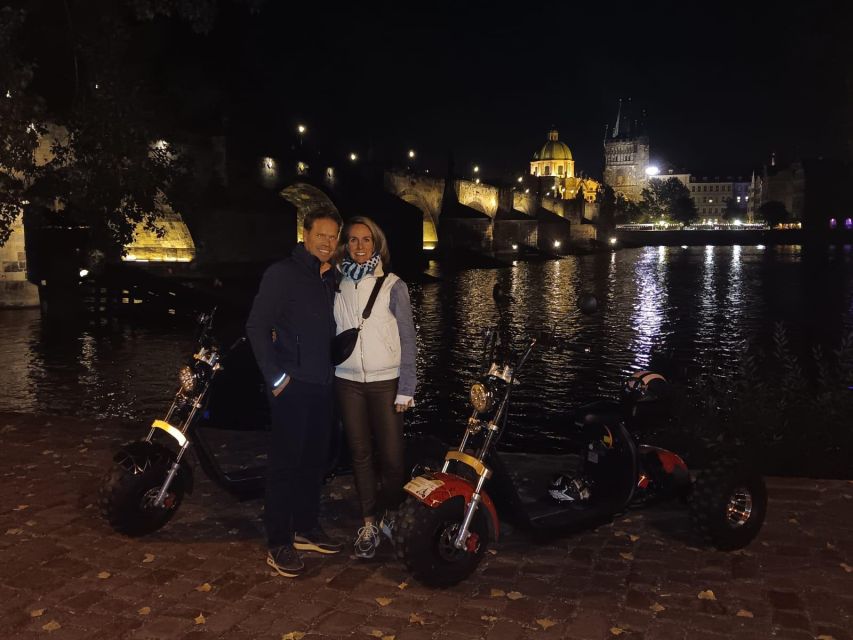 Prague City sightseeing in Night Trike Tour - Getting started on Štěpánská Street