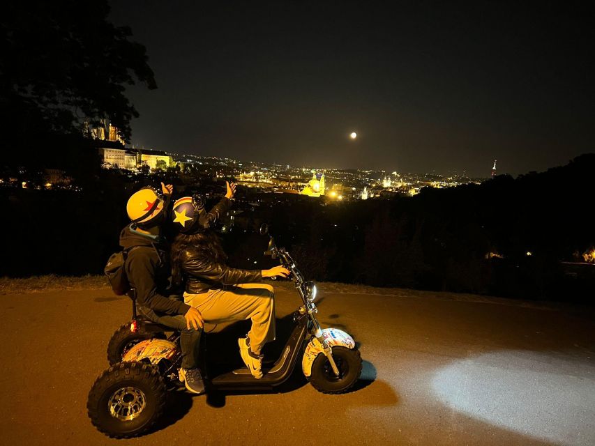 Prague City sightseeing in Night Trike Tour - Letná Park and the Prague Metronome