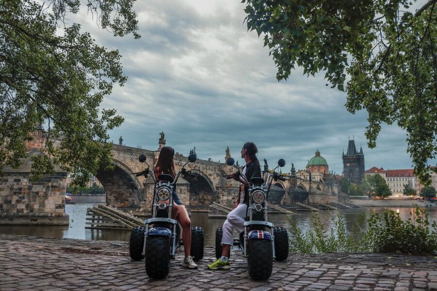 Prague City sightseeing in Night Trike Tour - Strahov Monastery and the Castle Town route