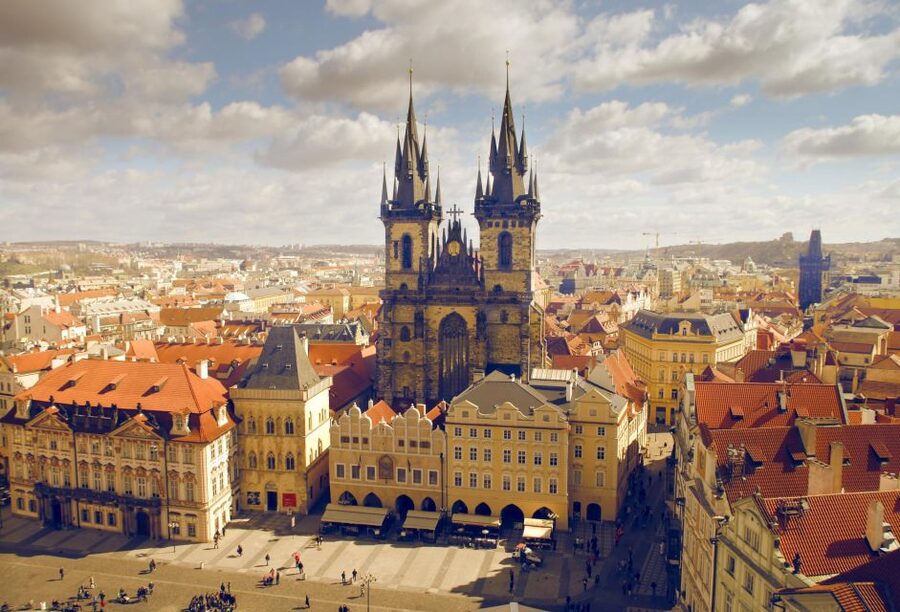 Prague: City Tour in Full - University, Cubist architecture, and the Powder Tower