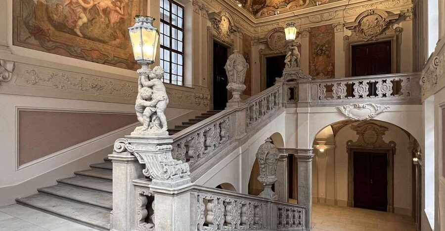 Prague: Clam-Gallas Palace Entry Ticket with Audio Guide - The ceremonial staircase sets the tone