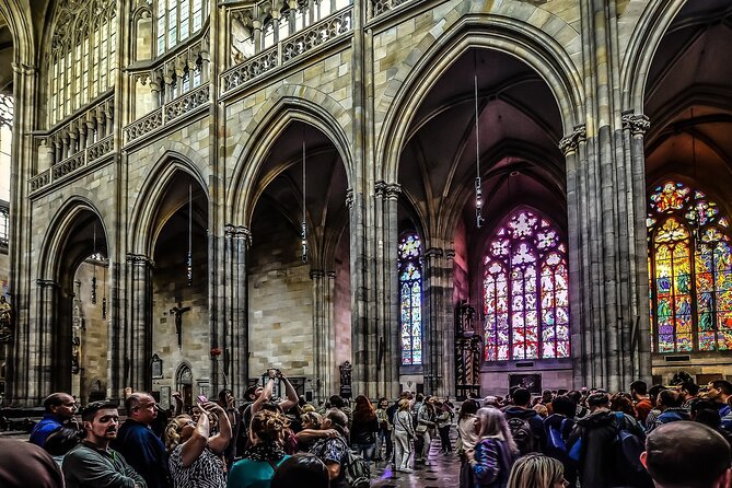 Prague DeLuxe Tour: Views, Hidden Gems, Tastings & River Cruise - Riding the tram toward Prague Castle